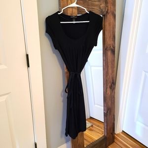 H&M black dress with tie